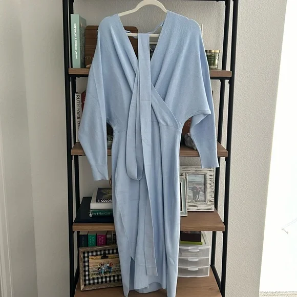 Dresses | Never Worn Light Blue Maternity Wrap Dress | Poshmark Dresses | Never Worn Light Blue Maternity Wrap Dress | Poshmark